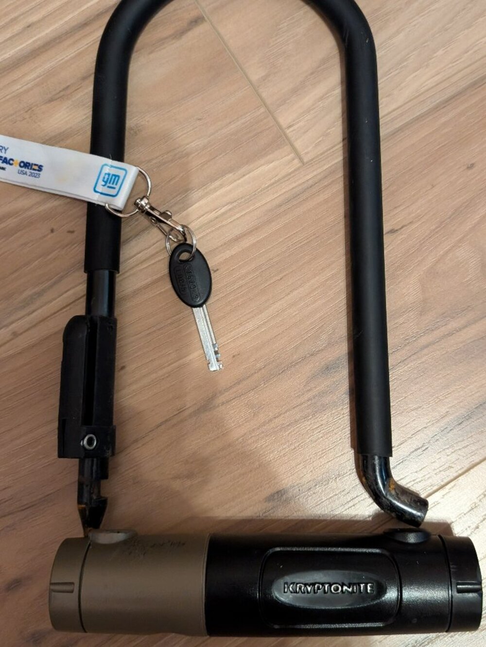 kryptonite bicycle Security Durable U-Lock with key Bike